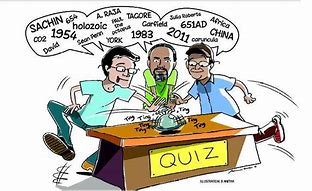 Comic pic of people doing a quiz